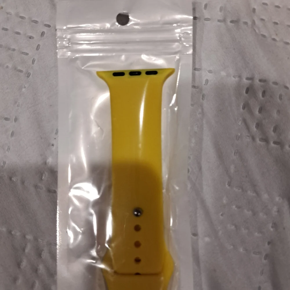Yellow Silicone Smartwatch Band
